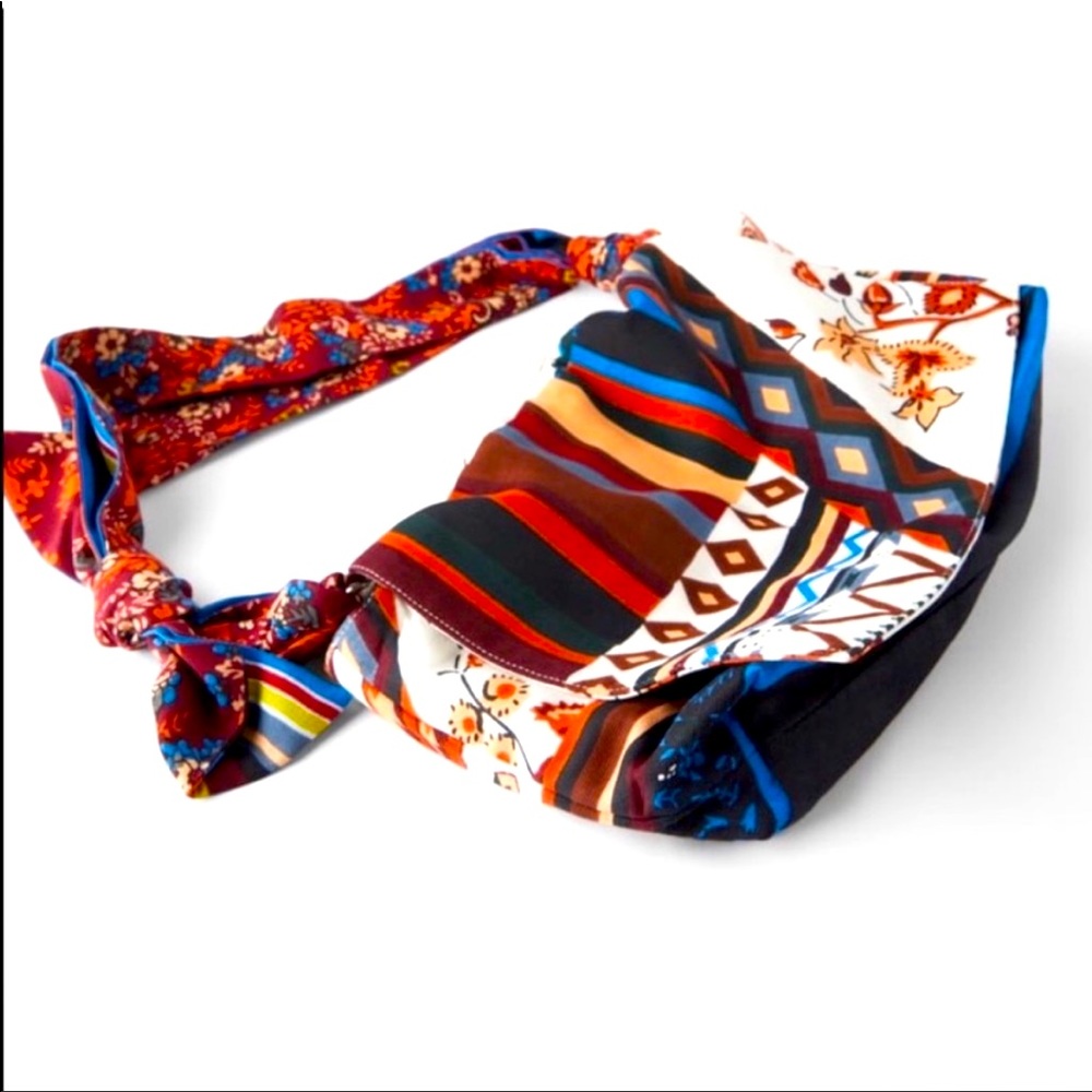 NWT Zara Printed Scarf Crossbody Bag